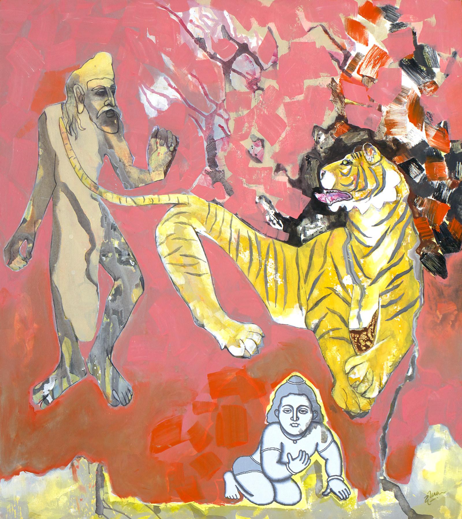 Co-existence period painting, 2000s–2010s — Deepak Shinde
