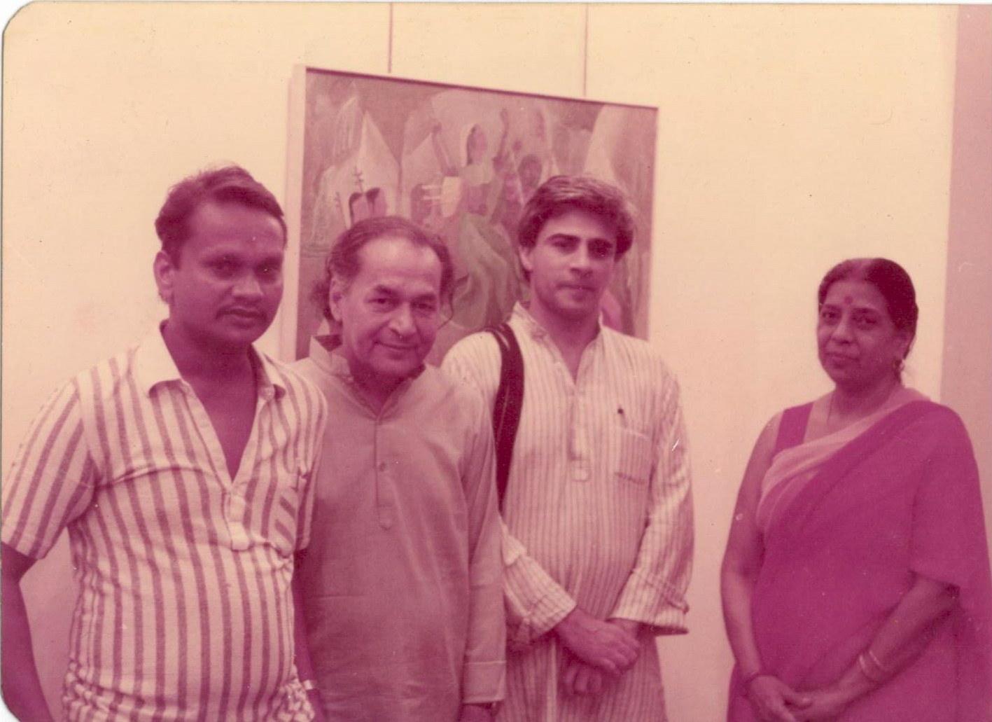 Archival photograph, Deepak Shinde's early years in the Bombay art world 2
