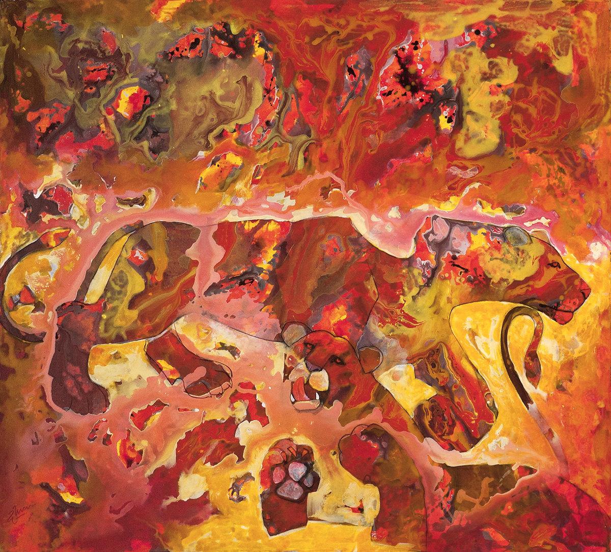 Allegorical painting by Deepak Shinde, 1993–2003