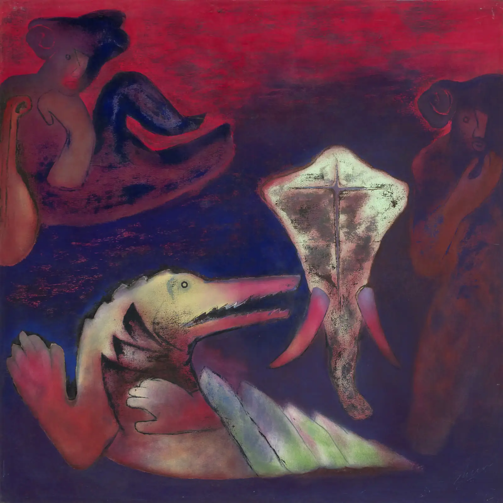 Allegorical painting by Deepak Shinde, 1993–2003