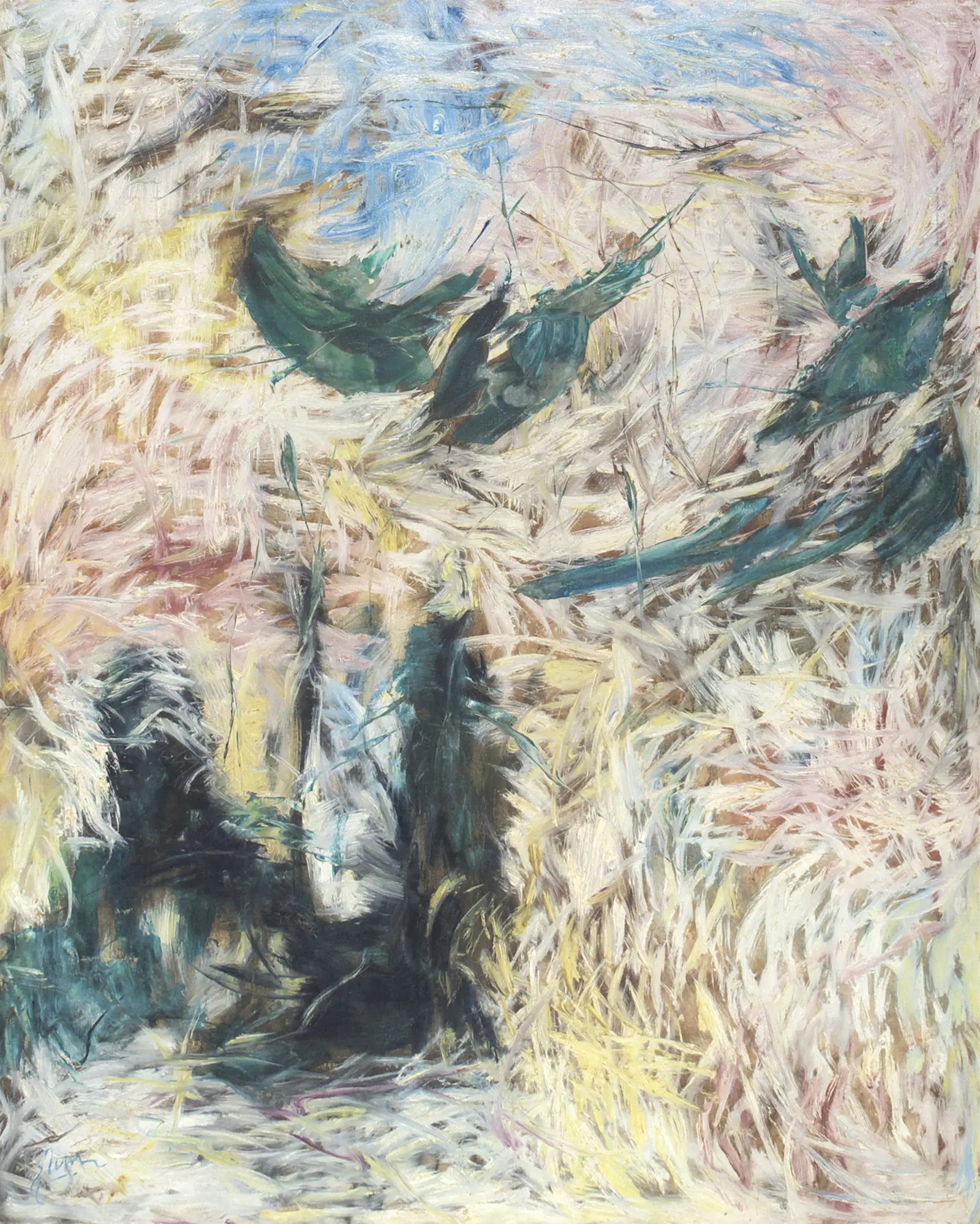 Abstract painting by Deepak Shinde, 1971–1979