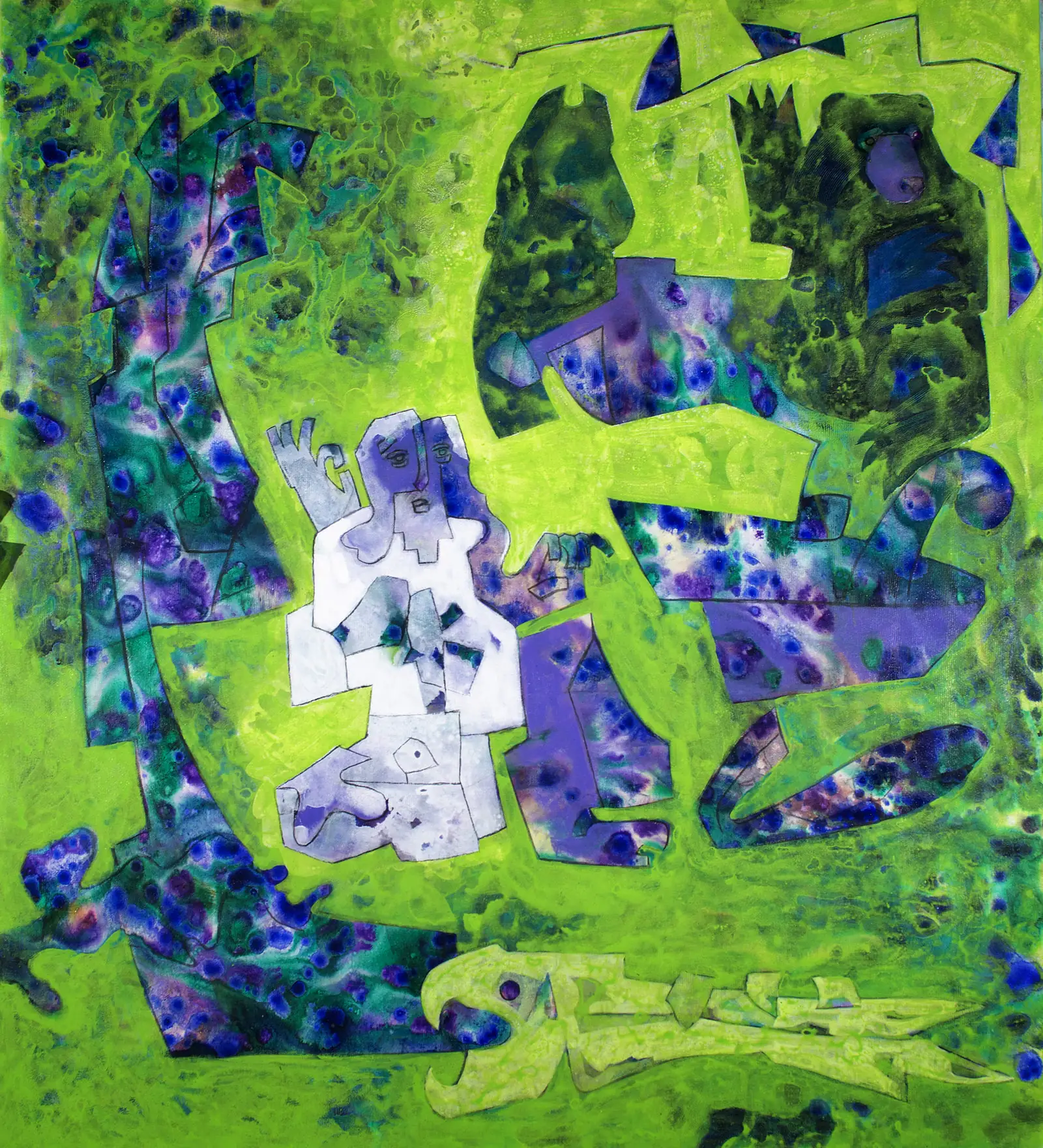 Painting from Deepak Shinde’s coexistence cycle, 2004–2013